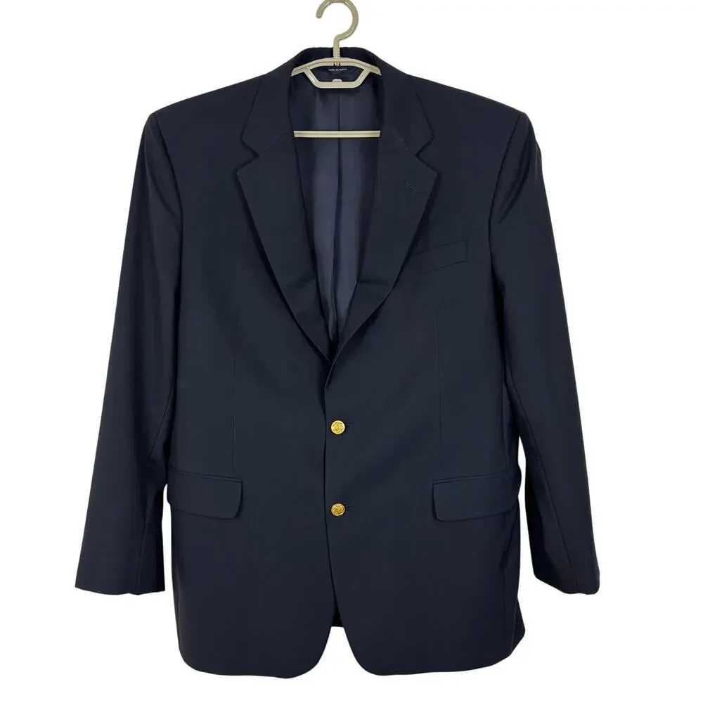 Brooks Brothers Loro Piana Madison 2-button Wool Blazer Navy Blue 43L